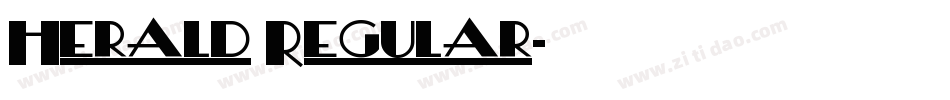 Herald Regular字体转换